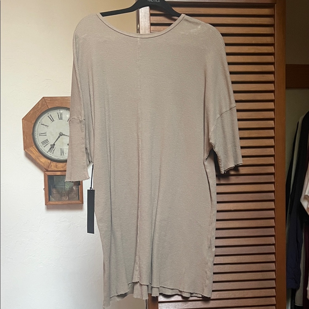 Men's Beige Short Sleeve Tee